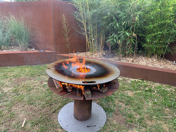 Feuerplatte + Grilleinsatz Einlegerost - 8mm