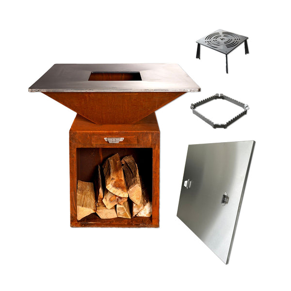 Fyrr Grill Corten Set 85 – Das Komplettset für BBQ-Liebhaber