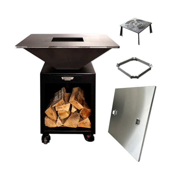 Fyrr Corten Black Set 85 – Stilvolles Grill-Set für Outdoor-Gourmets