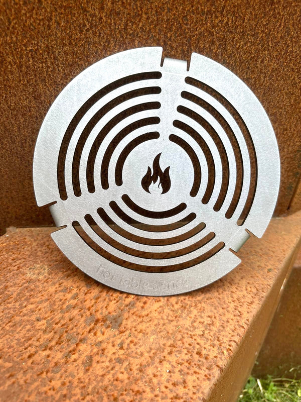 Set 47er Feuerplatte für Kugelgrill + Grilleinsatz Einlegerost